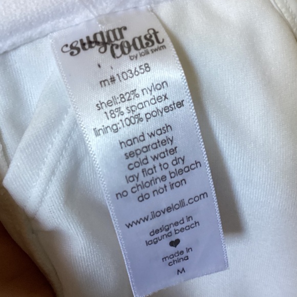 Sugar Coast White Hyacinth Swim Top Size M NWT for sale - Picture 9 of 13